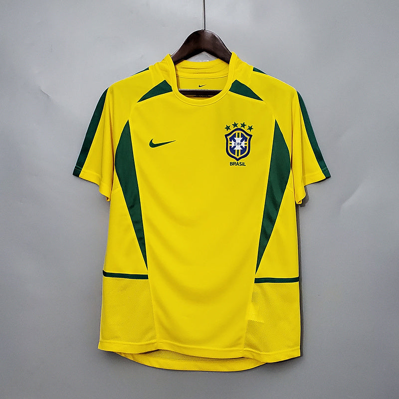 BRAZIL 2002 HOME JERSEY – Official Classic Kit