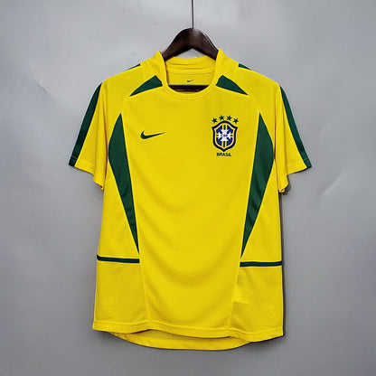 BRAZIL 2002 HOME JERSEY – Official Classic Kit