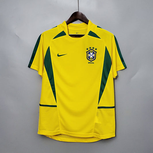 BRAZIL 2002 HOME JERSEY – Official Classic Kit