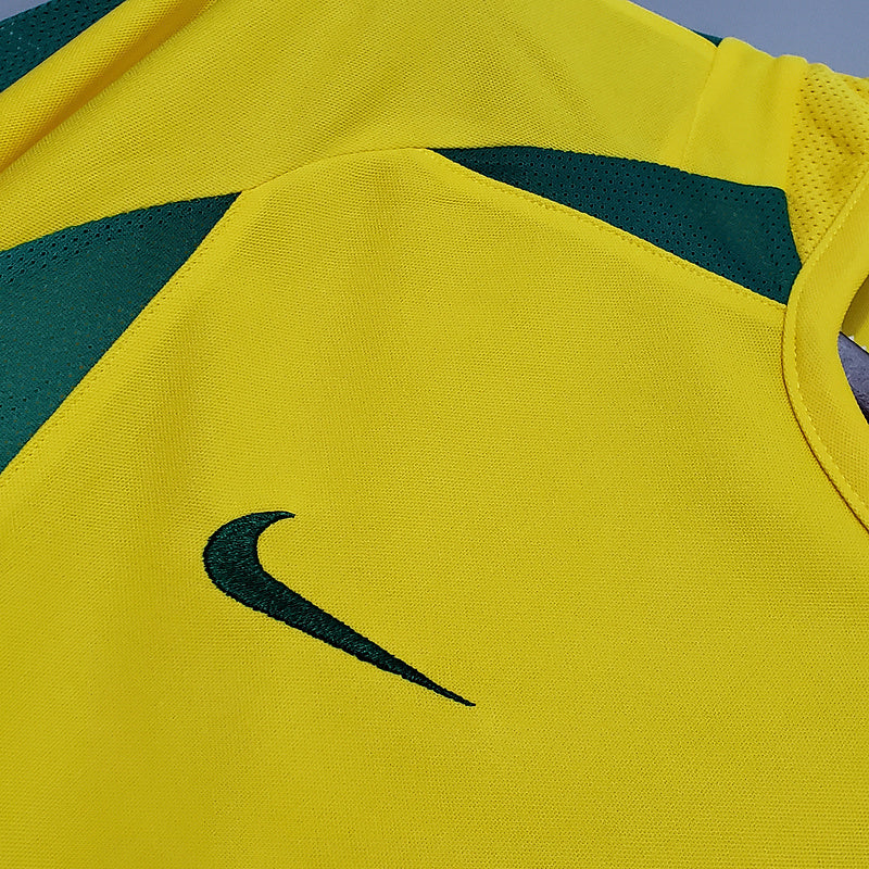 BRAZIL 2002 HOME JERSEY – Official Classic Kit