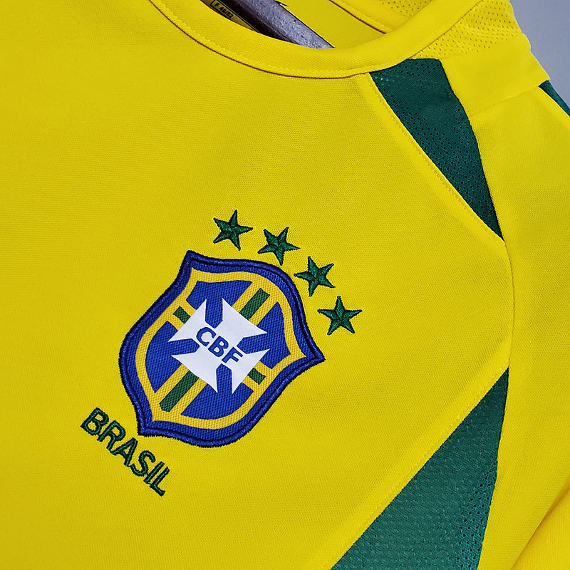BRAZIL 2002 HOME JERSEY – Official Classic Kit