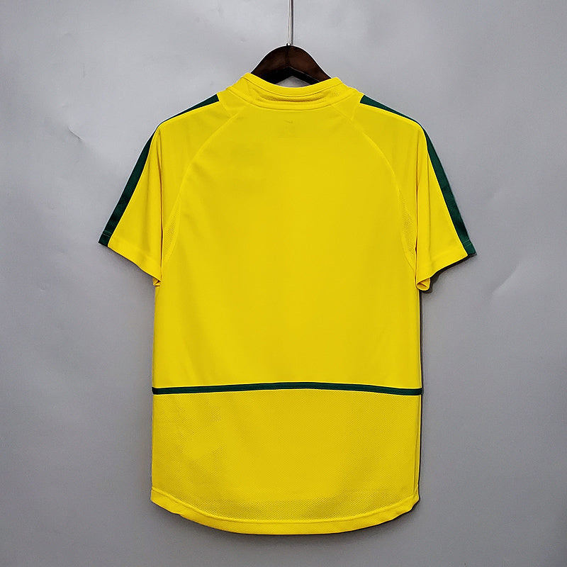 BRAZIL 2002 HOME JERSEY – Official Classic Kit